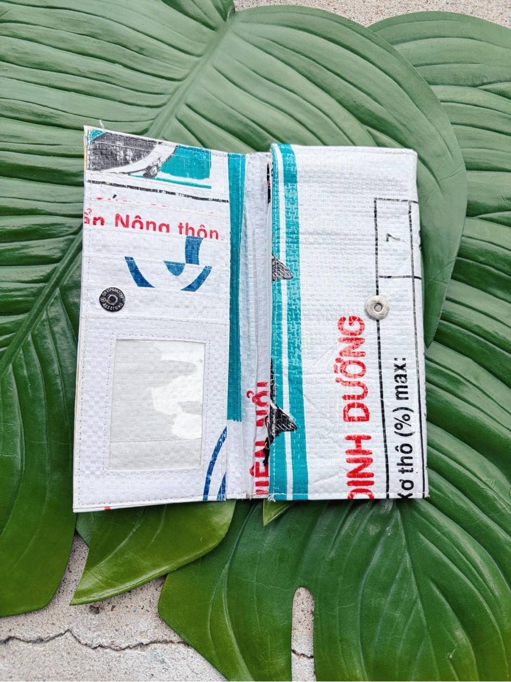 ByTavi Fair Trade Up-Cycled Rice Bag Wallet - NWT